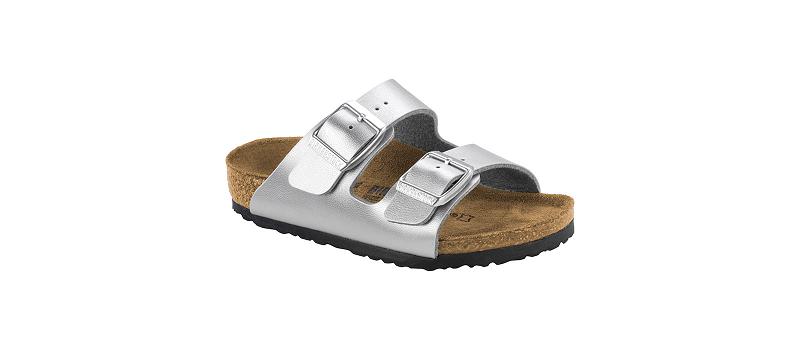 Birkenstock Birko-flor Narrow Arizona Børn Sølv | DK 167WNB